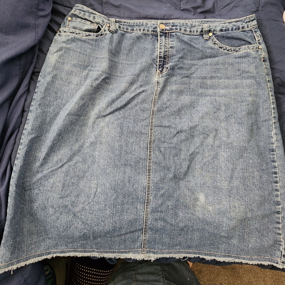 Baccini short jean skirt